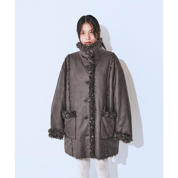 『セール実施中』ZOZO問い合わせ番号:97867150ショップ:JEANASIS，ジーナシスブランド:JEANASIS，ジーナシス商品名:リバーシブルムートンファーコート/579108カテゴリ:ジャケット/アウター>ムートンコートブ...