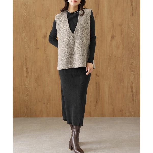 『タイムセール実施中』ZOZO問い合わせ番号:97898094ショップ:Lace Ladies，レースレディースブランド:Lace Ladies，レースレディース商品名:ベスト付 レイヤード リブ ニット セットアップ 3点セットカテゴリ:...