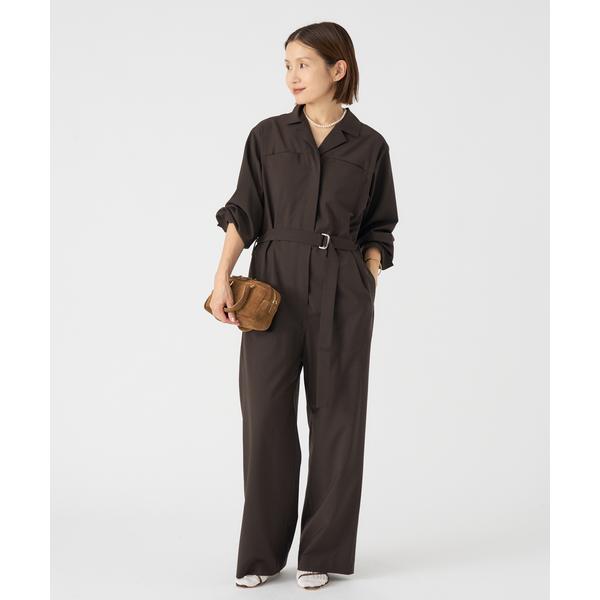 ZOZO問い合わせ番号:97899077ショップ:IENA，イエナブランド:IENA，イエナ商品名:オープンカラージャンプスーツカテゴリ:オールインワン・サロペット>つなぎ/オールインワンブランド品番:25040900419030素材...