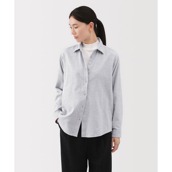 『セール実施中』ZOZO問い合わせ番号:97900128ショップ:無印良品，ムジルシリョウヒンブランド:無印良品，ムジルシリョウヒン商品名:婦人　両面起毛フランネルレギュラーカラー長袖シャツカテゴリ:トップス>シャツ/ブラウスブランド...