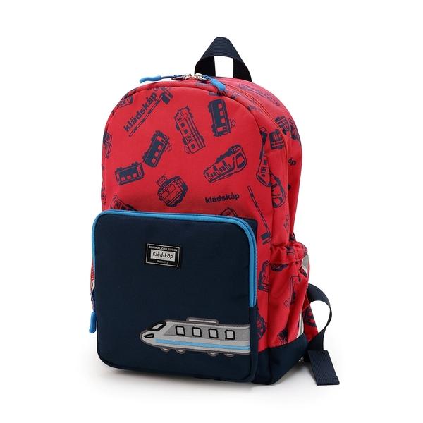 『セール実施中』ZOZO問い合わせ番号:97961810ショップ:NARUMIYA ONLINE，ナルミヤ オンラインブランド:kladskap，クレードスコープ商品名:電車アップリケ+総柄リュックカテゴリ:バッグ>バックパック/リュ...