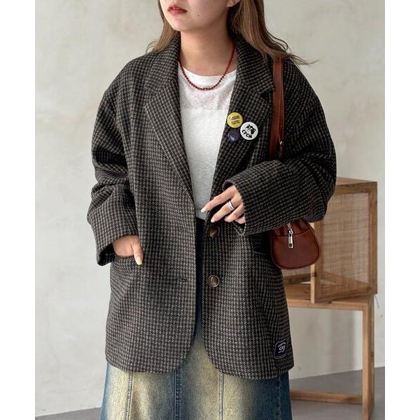 『タイムセール実施中』ZOZO問い合わせ番号:97962062ショップ:CPCM，シーピーシーエムブランド:CPCM，シーピーシーエム商品名:缶バッジ付きツイードテーラードジャケットカテゴリ:ジャケット/アウター>テーラードジャケット...