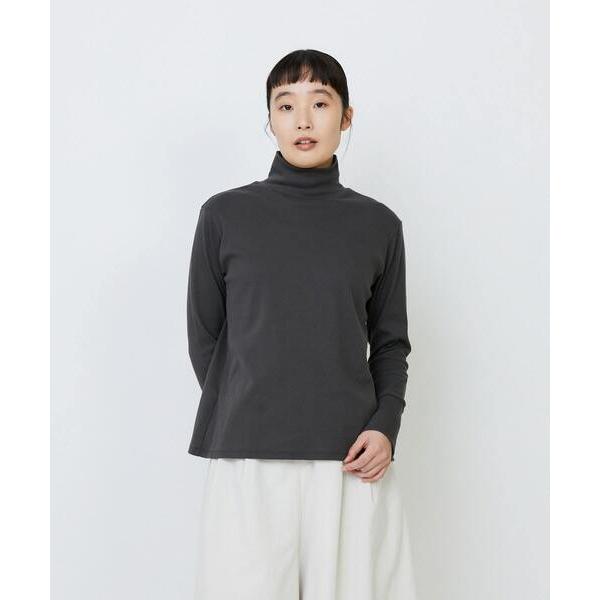 tシャツ 「12月ベストセラーブランド内4位」コットンフライスタートルネックプルオーバー レディース
