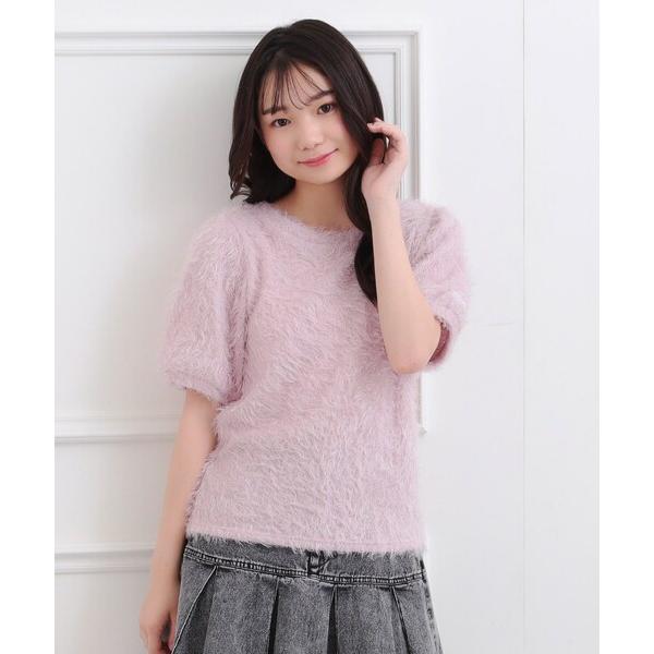 『タイムセール実施中』ZOZO問い合わせ番号:97963667ショップ:PINK-latte，ピンク ラテブランド:PINK-latte，ピンクラテ商品名:ふわふわパフスリーブ半袖トップスカテゴリ:トップス>ニット/セーターブランド品...