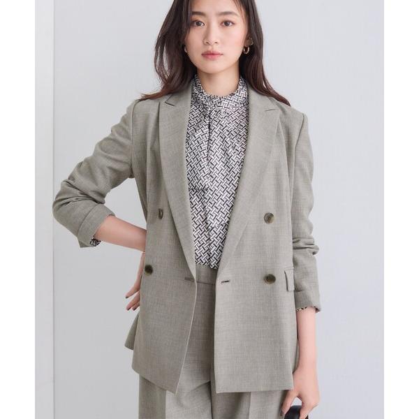 『セール実施中』ZOZO問い合わせ番号:97964120ショップ:INDIVI，インディヴィブランド:INDIVI，インディヴィ商品名:【洗える／セットアップ可能】凹凸ストレッチ素材ダブルジャケットカテゴリ:ジャケット/アウター>テー...