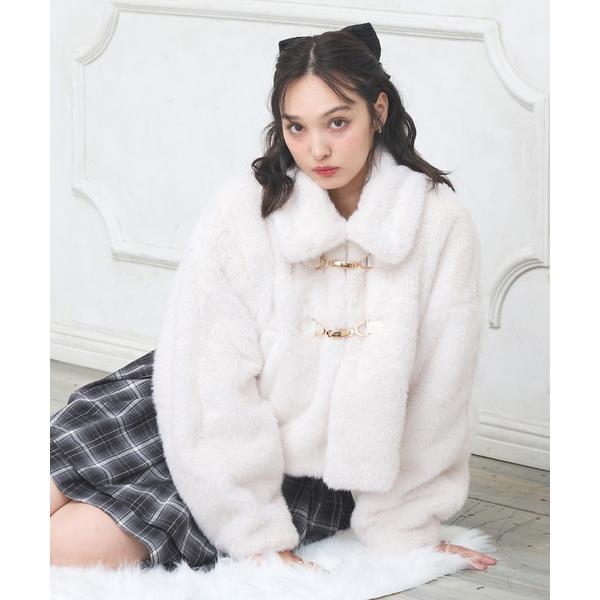 『タイムセール実施中』ZOZO問い合わせ番号:97997617ショップ:INGNI，イングブランド:INGNI，イング商品名:ビット付エコファージャケットカテゴリ:ジャケット/アウター>ブルゾンブランド品番:1254-400017素材...