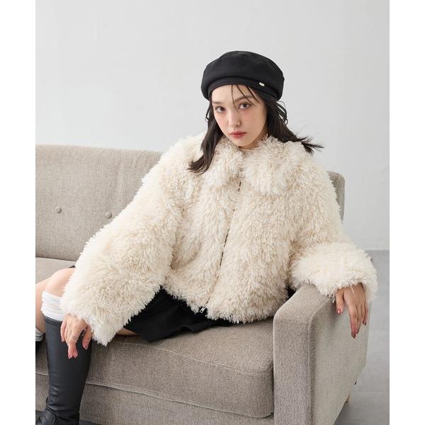 『タイムセール実施中』ZOZO問い合わせ番号:97997619ショップ:INGNI，イングブランド:INGNI，イング商品名:ステンカラープードルエコファーブルゾンカテゴリ:ジャケット/アウター>ブルゾンブランド品番:1254-400...