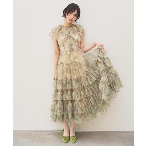 『タイムセール実施中』ZOZO問い合わせ番号:97997651ショップ:LILY BROWN，リリー ブラウンブランド:LILY BROWN，リリーブラウン商品名:ボタニカルチュールティアードドレスカテゴリ:ワンピース/ドレス>ドレス...
