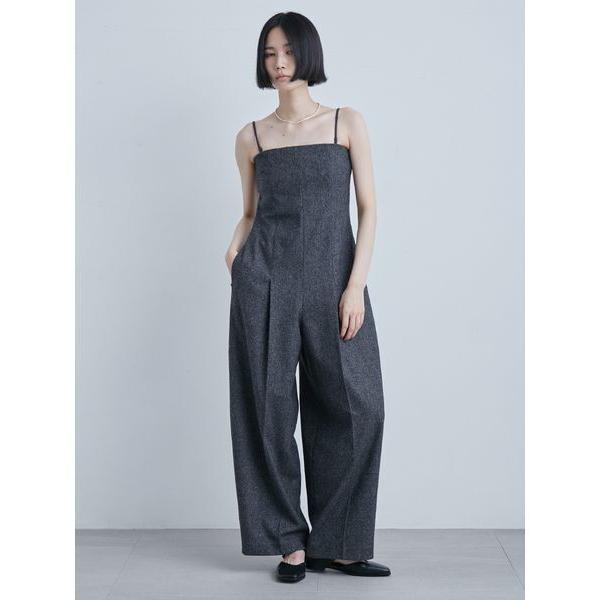 『セール実施中』ZOZO問い合わせ番号:98030002ショップ:MIESROHE，ミースロエブランド:MIESROHE，ミースロエ商品名:ツィードカーブオールインワンカテゴリ:オールインワン・サロペット>つなぎ/オールインワンブラン...