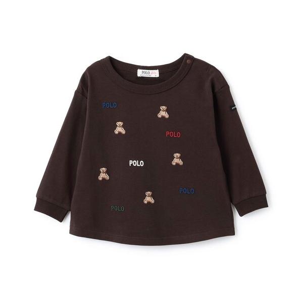 『セール実施中』ZOZO問い合わせ番号:98030225ショップ:petit main，プティマインブランド:petit main，プティマイン商品名:【POLO BCS】モチーフ刺繍長袖Tシャツカテゴリ:トップス>Tシャツ/カットソ...