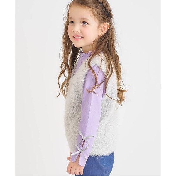 『セール実施中』ZOZO問い合わせ番号:98030386ショップ:F.O.Online Store，エフオーオンラインストアブランド:apres les cours，アプレレクール商品名:【WEB限定/ジュニア対応】袖リボンリブTシャツカテ...