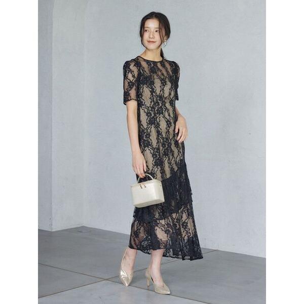 『タイムセール実施中』ZOZO問い合わせ番号:98031878ショップ:LAGUNAMOON，ラグナムーンブランド:LAGUNAMOON，ラグナムーン商品名:LADYレースティアードワンピースカテゴリ:ワンピース/ドレス>ドレスブラン...