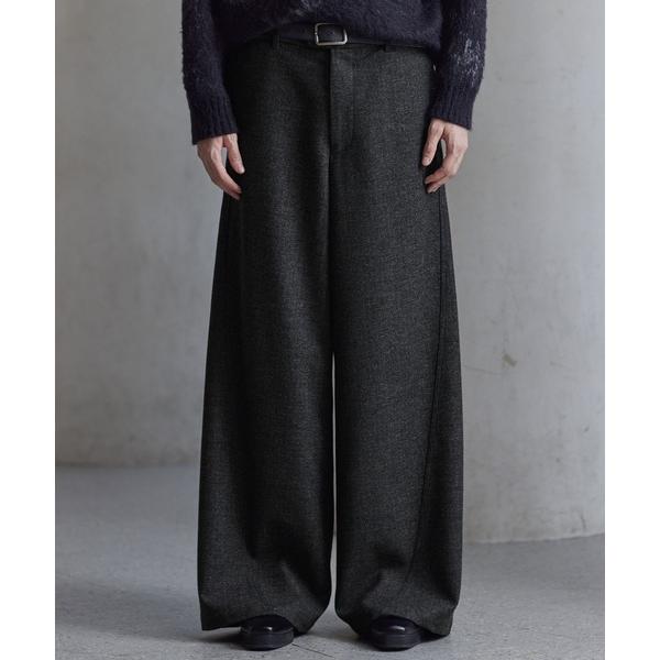 スラックス 「CLEL」Wool Blend Herringbone Tweed 3D Pants / ウールブレンド ヘリンボーンツイード3Dパンツ