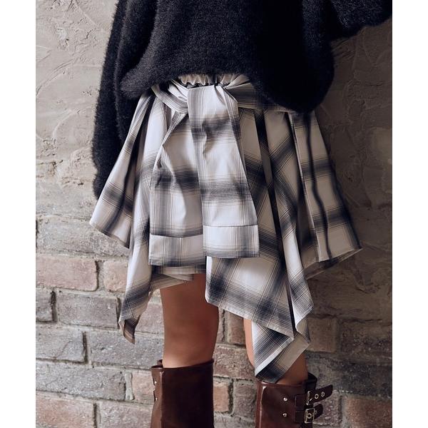 ZOZO問い合わせ番号:98034380ショップ:cross marche，クロスマルシェブランド:BISKEE，ビスキー商品名:腰巻チェックシャツ風スカートカテゴリ:スカート&gt;スカートブランド品番:212707素材:【表地】ポリエス...