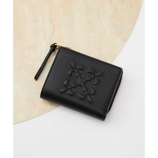 ZOZO問い合わせ番号:98034558ショップ:russet，ラシットブランド:russet，ラシット商品名:エンボスモノグラムハーフウォレットカテゴリ:財布/小物>財布ブランド品番:RUZ1052281A0006素材:本体：牛革 ...