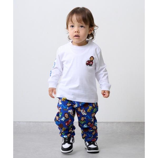 『セール実施中』ZOZO問い合わせ番号:98065233ショップ:X-girl Stages，エックスガール ステージスブランド:XLARGE KIDS，エクストララージキッズ商品名:ファニーゴリラ＆車長袖Tシャツ+総柄レギンスセットカテゴ...