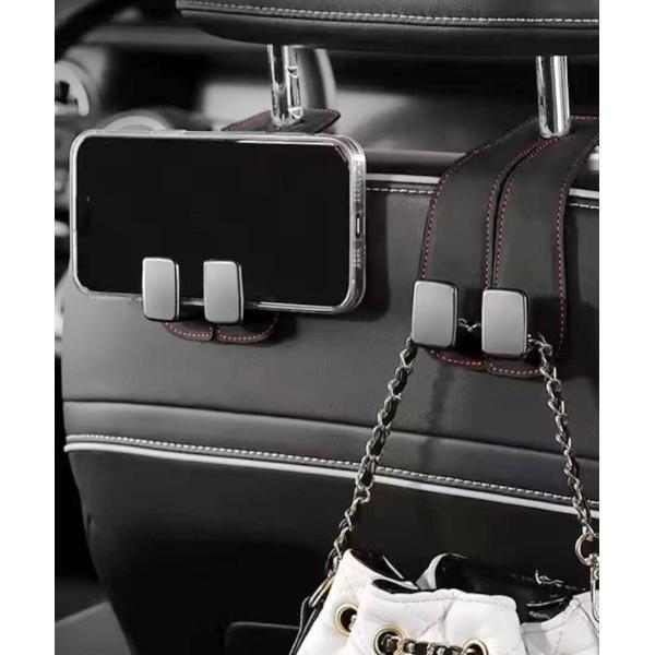 ZOZO問い合わせ番号:98066803ショップ:Port，ポートブランド:Port，ポート商品名:【 Port / ポート 】 車載スマホホルダー付き ヘッドレストフック / カーアイテムカテゴリ:アウトドア/スポーツ>アウトドアグ...