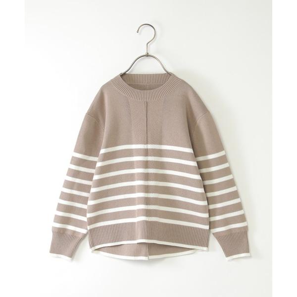 『タイムセール実施中』ZOZO問い合わせ番号:98066816ショップ:ikka LOUNGE，イッカラウンジブランド:ikka，イッカ商品名:【親子コーデ】コットンMIXボーダーニットプルオーバー（120~160cm）カテゴリ:トップス&...
