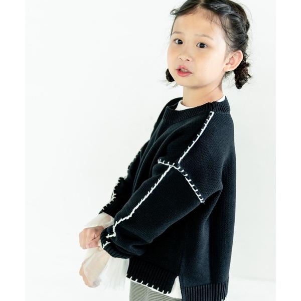 ZOZO問い合わせ番号:98067629ショップ:LOWRYS FARM，ローリーズファームブランド:LOWRYS FARM，ローリーズファーム商品名:ハイショクステッチプルオーバー　595648カテゴリ:トップス&gt;ニット/セーターブ...