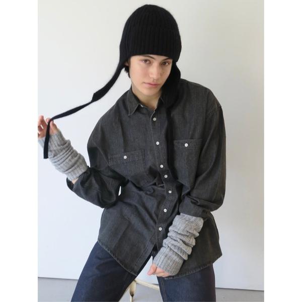 アームカバー wool rib knit arm warmer レディース