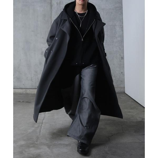 『タイムセール実施中』ZOZO問い合わせ番号:98104984ショップ:CONFIRM，コンファームブランド:Confirm，コンファーム商品名:AW オーバーサイズ ウールライク メルトン スタンドネック ロングトレンチコート【Confi...