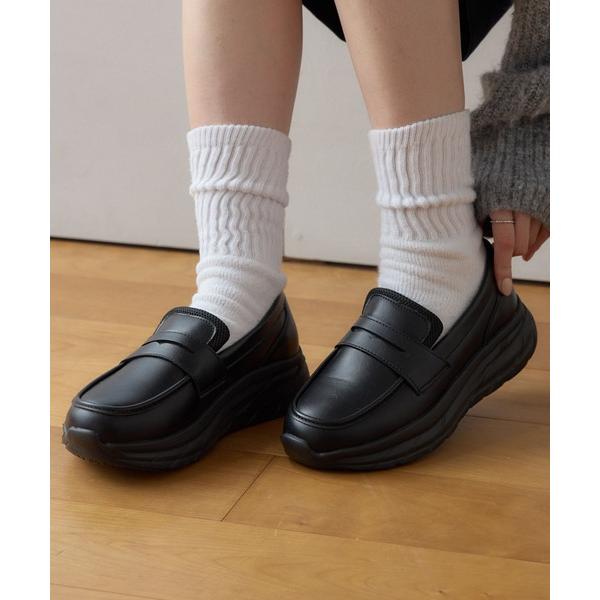 ローファー U.S. POLO ASSN. /ユーエスポロアッスン 別注 ボリュームソール コインローファースニーカー レディース