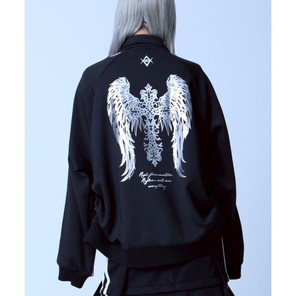 ZOZO問い合わせ番号:98136794ショップ:A'GEM/9 × .kom，エージェムナインブランド:REFLEM，レフレム商品名:『REFLEM/レフレム』バックプリントトラックジャージカテゴリ:トップス>ジャージブランド品番:...