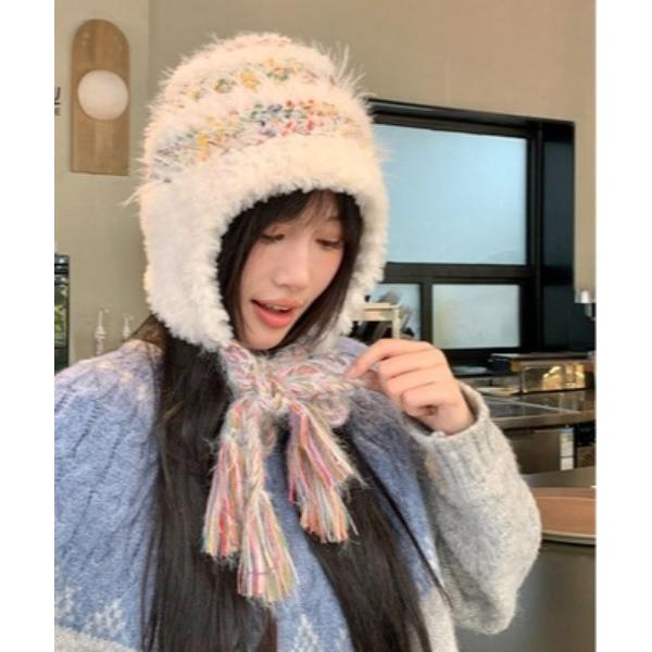 『タイムセール実施中』ZOZO問い合わせ番号:98167196ショップ:BURNER，バーナーブランド:Burner，バーナー商品名:【OKUOKU　0909】ロング耳当て　マルチカラー　ニット帽 oku-bosi-13カテゴリ:帽子&gt...