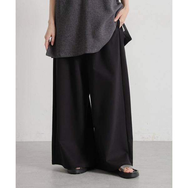 『セール実施中』ZOZO問い合わせ番号:98197686ショップ:studio CLIP，スタディオクリップブランド:studio CLIP，スタディオクリップ商品名:シルケットポンチタックワイドパンツ[プチサイズあり]カテゴリ:パンツ&g...