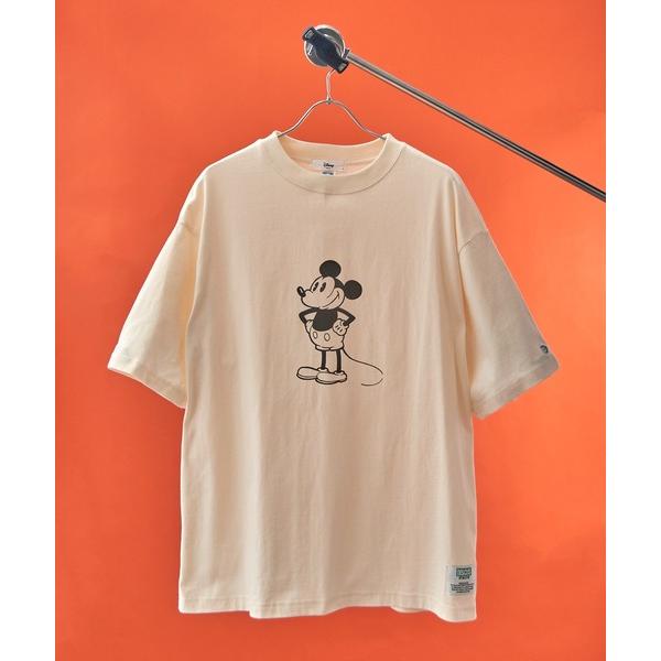 tシャツ 「DISCUS」DISCUS×MICKEY MOUSE　DisneyコラボレーションTシャツ MNY メンズ レディース