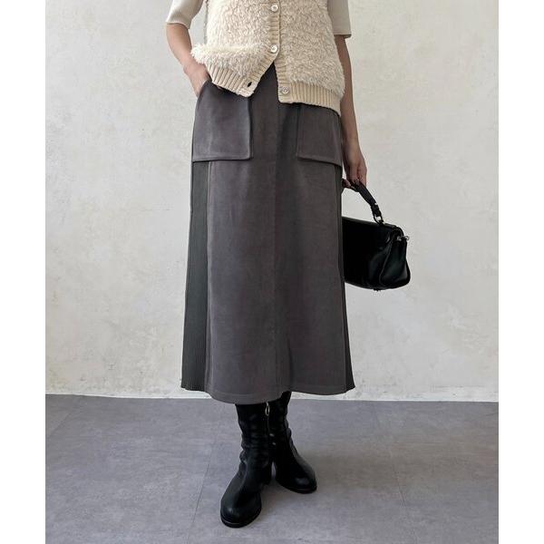 ZOZO問い合わせ番号:98232831ショップ:Chez toi，シェトワブランド:Chez toi，シェトワ商品名:スエード×リブナロースカートカテゴリ:スカート>スカートブランド品番:PGC1052101A0007素材:本体　ポ...