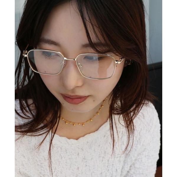 ZOZO問い合わせ番号:98233146ショップ:collecala，コレカラブランド:colleca la，コレカラ商品名:スクエアメタルフレームめがね/伊達メガネカテゴリ:ファッション雑貨>メガネブランド品番:430828素材:P...