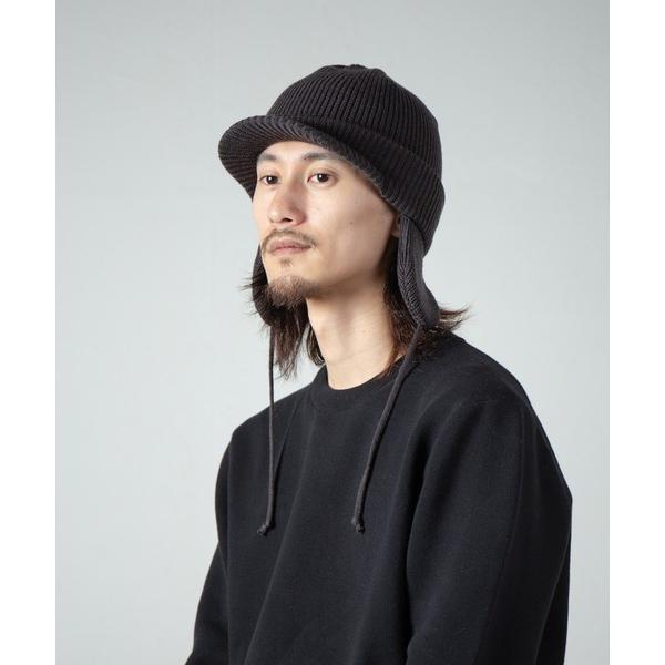 ZOZO問い合わせ番号:98235023ショップ:Ray's Store，レイズストアブランド:RACAL，ラカル商品名:Ear Tab Round Visor Military Knit Cap / 耳たぶ付きバイザーニットキャップカテゴ...