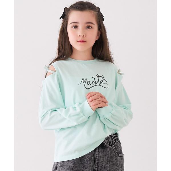 『セール実施中』ZOZO問い合わせ番号:98235981ショップ:coca，コカブランド:coca（coca），コカ商品名:キッズ　肩あきリボン長袖Tシャツカテゴリ:トップス>Tシャツ/カットソーブランド品番:36-250534207...