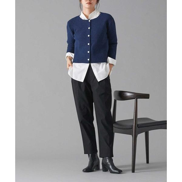 パンツ Tuche/トゥシェ　テーパードパンツ　レーヨン混素材 ストレッチ アンクル丈 レディース
