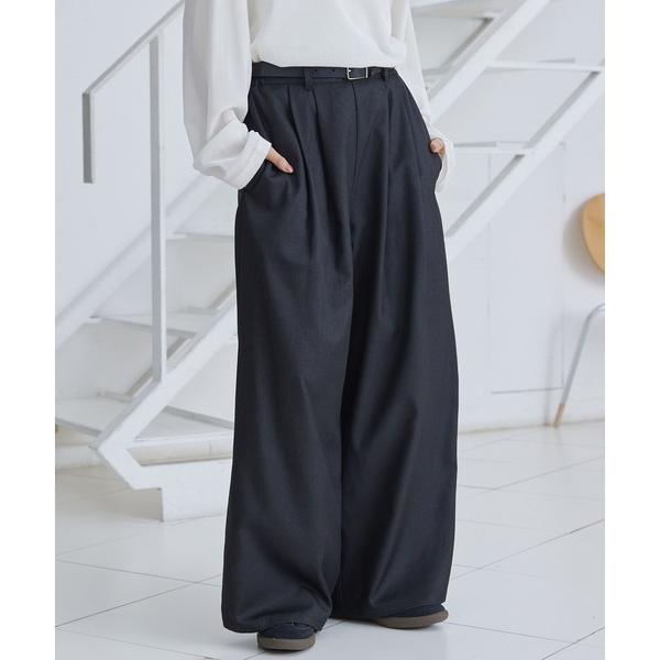 『タイムセール実施中』ZOZO問い合わせ番号:98236412ショップ:MONO-MART，モノマートブランド:MONO-MART，モノマート商品名:タックワイドストレートスラックスパンツ【セットアップ対応】カテゴリ:パンツ>その他パ...