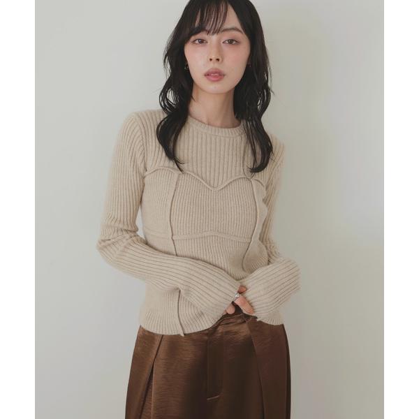 『タイムセール実施中』ZOZO問い合わせ番号:98270028ショップ:LIAN，リアンブランド:LIAN，リアン商品名:ビスチェデザインリブニットトップスカテゴリ:トップス>ニット/セーターブランド品番:246-021R1141/2...