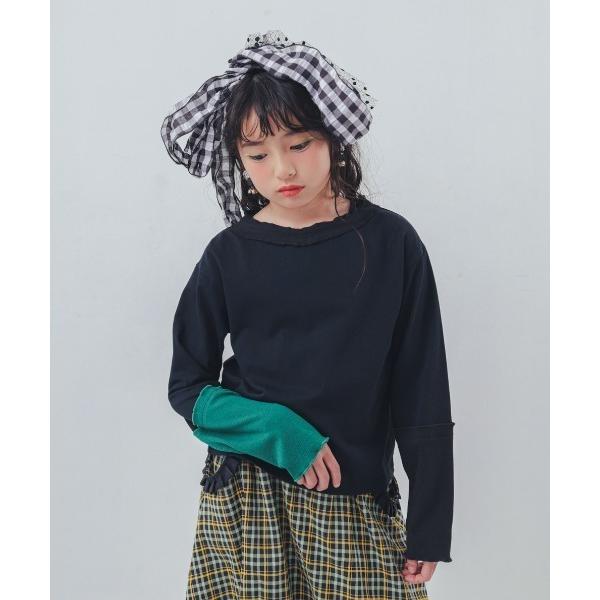 tシャツ カラフルスリーブtee キッズ 子供服 男の子 女の子