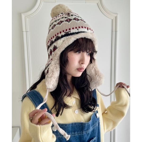 『タイムセール実施中』ZOZO問い合わせ番号:98272037ショップ:Outfitter lab，アウトフィッターラボブランド:SOLLON.，ソルロン，Outfitter lab，アウトフィッターラボ商品名:ノルディック柄イヤーフラップ...