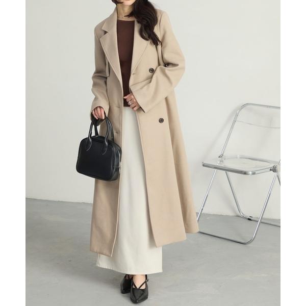 『タイムセール実施中』ZOZO問い合わせ番号:98272231ショップ:MONO-MART，モノマートブランド:Cieluna，シエルナ，MONO-MART，モノマート商品名:【Cieluna】カットメルトンフレアロングチェスターコートカテ...