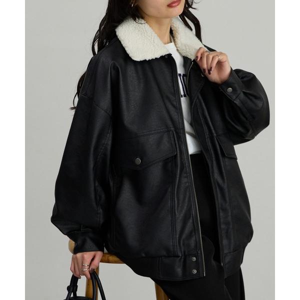 『タイムセール実施中』ZOZO問い合わせ番号:98302500ショップ:MONO-MART，モノマートブランド:MONO-MART，モノマート商品名:襟ボア 2WAY オーバーサイズ ヴィンテージライク ブルゾンカテゴリ:ジャケット/アウタ...