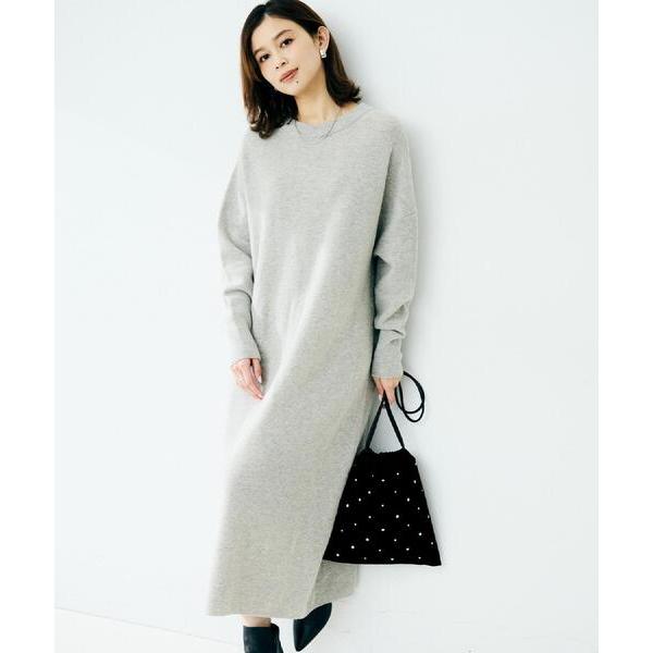 『タイムセール実施中』ZOZO問い合わせ番号:98306092ショップ:UNTITLED，アンタイトルブランド:UNTITLED，アンタイトル商品名:【ロング丈/ゆったりシルエット】テントライン ニットワンピースカテゴリ:ワンピース/ドレス...