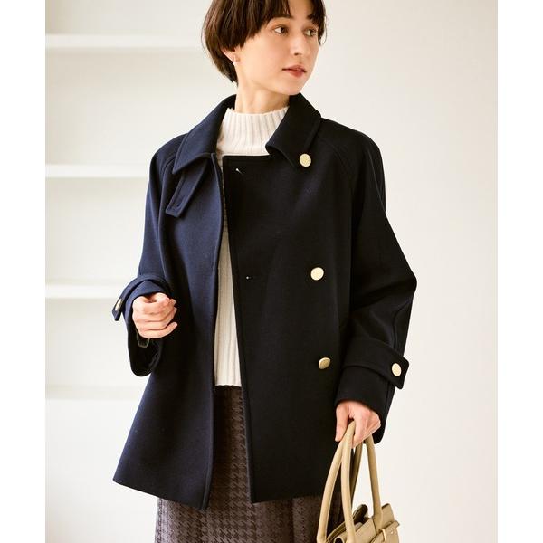 『セール実施中』ZOZO問い合わせ番号:98337932ショップ:ROPE' PICNIC，ロぺピクニックブランド:ROPE' PICNIC，ロペピクニック商品名:ジャージーメルトンシリーズ 金ボタンミドル丈コート/リンクコーデカテゴリ:ジ...