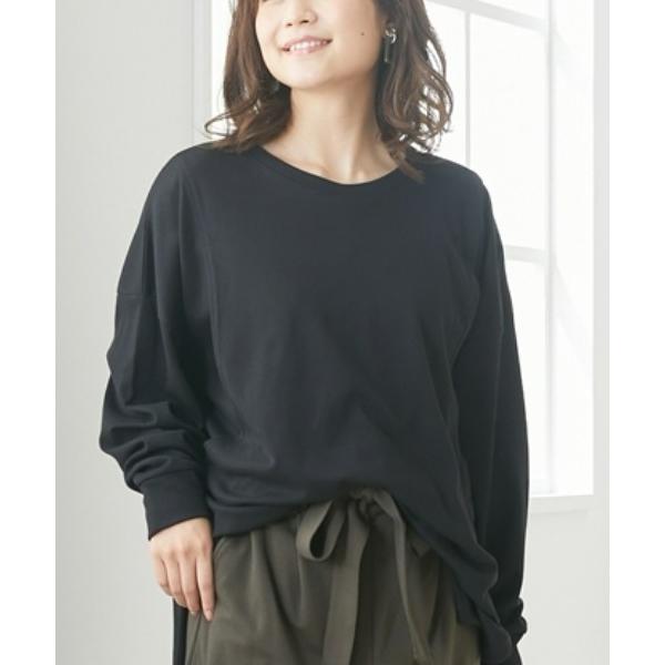 ZOZO問い合わせ番号:98338886ショップ:nissen，ニッセンブランド:QUNTSTYLE，キュントスタイル商品名:【マタニティウェア・授乳服】裾ラウンド　マタニティ長袖プルオーバー（産前・産後）カテゴリ:ママ＆ベビー>マタ...