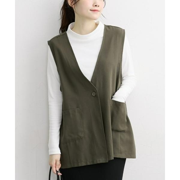 ZOZO問い合わせ番号:98339602ショップ:nissen，ニッセンブランド:QUNTSTYLE，キュントスタイル商品名:【マタニティウェア・授乳服】モックネックTシャツ＋ビエラジレ２点セット（産前・産後）カテゴリ:ママ＆ベビー>...