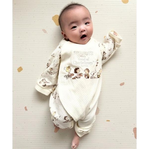 ※このアイテムは返品・交換対象外商品です。ZOZO問い合わせ番号:98339772ショップ:nissen，ニッセンブランド:QUNTSTYLE，キュントスタイル商品名:【スヌーピー】綿100%ジャガード接結　長袖カバーオール（男の子・女の子...