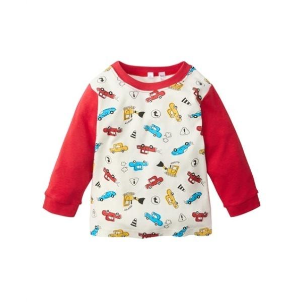 ※このアイテムは返品・交換対象外商品です。ZOZO問い合わせ番号:98339927ショップ:nissen，ニッセンブランド:QUNTSTYLE，キュントスタイル商品名:袖配色　長袖Tシャツ　くるまカテゴリ:ママ＆ベビー>その他ベビーウ...