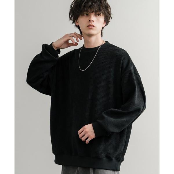 ZOZO問い合わせ番号:98339979ショップ:Rocky Monroe，ロッキーモンローブランド:Rocky Monroe，ロッキーモンロー商品名:オーバーサイズカットコーデュロイクルーネック長袖プルオーバーカテゴリ:トップス>ス...