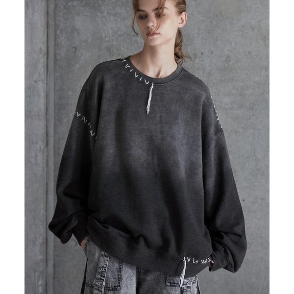 ZOZO問い合わせ番号:98434955ショップ:EMMA CLOTHES，エマ クローズブランド:SERACE，セラス商品名:【SERACE】Heavy weight vintage design gradation stitch swe...