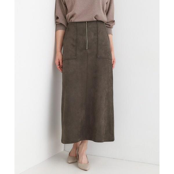 ZOZO問い合わせ番号:98435415ショップ:SHOO・LA・RUE，シューラルーブランド:DRESKIP，ドレスキップ商品名:【洗濯機可】上品できれい見え フェイクスエード ナロースカートカテゴリ:スカート>スカートブランド品番...